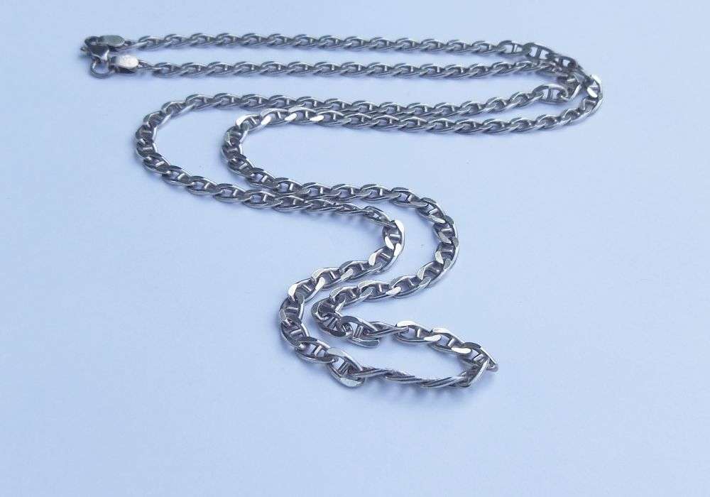 Sterling Silver Valentin Link Necklace - 71 cm