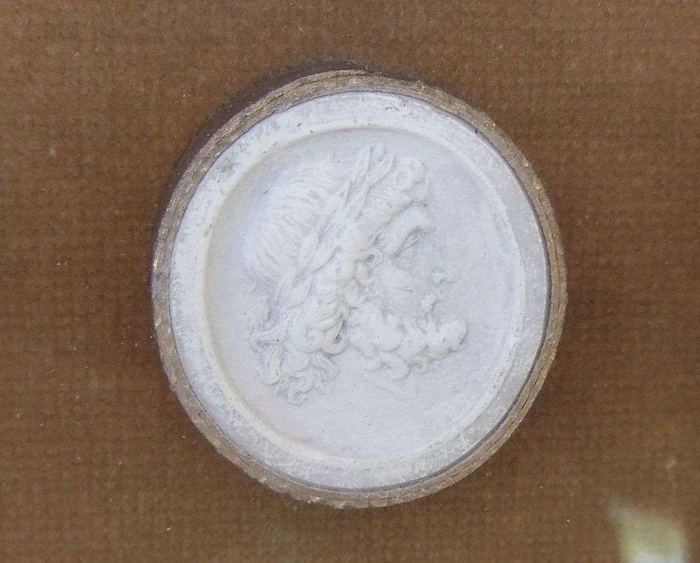 SUPER RARE IN SA !! THREE 19TH CENTURY PLASTER GRANDTOUR INTAGLIOS IN FRAME