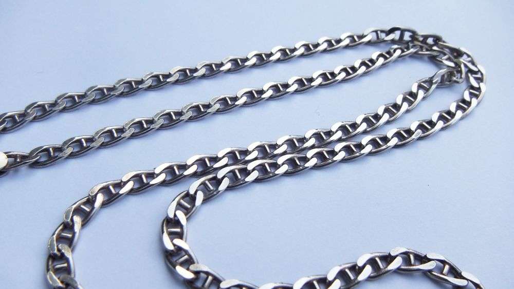 Sterling Silver Valentin Link Necklace - 71 cm