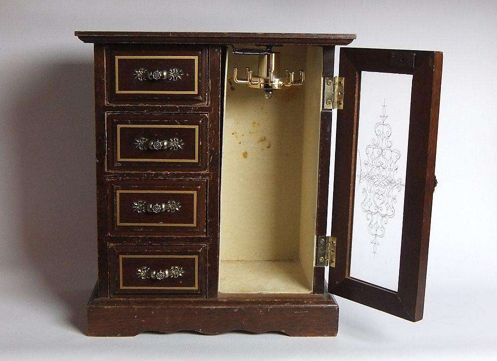 JEWELRY CUPBOARD !! A GREAT RESTORATION PROJECT FOR THE COLLECTOR OF ABSOLUTELY ADORABLE STUFF !!