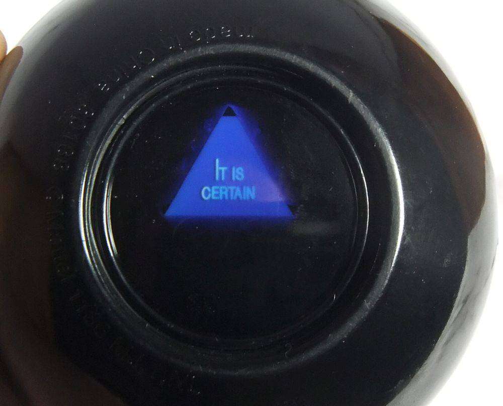 A vintage Mystic Magic 8 ball by Mattel - Future prediction ball