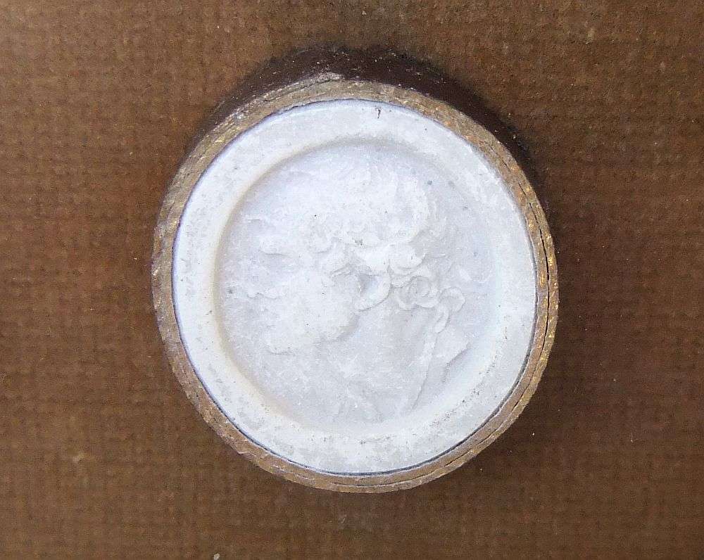 SUPER RARE IN SA !! THREE 19TH CENTURY PLASTER GRANDTOUR INTAGLIOS IN FRAME