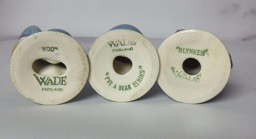 THREE VERY CUTE AND RARE 1950`S WADE PORCELAIN BABY ORNAMENTS IN EXCELLENT CONDITION