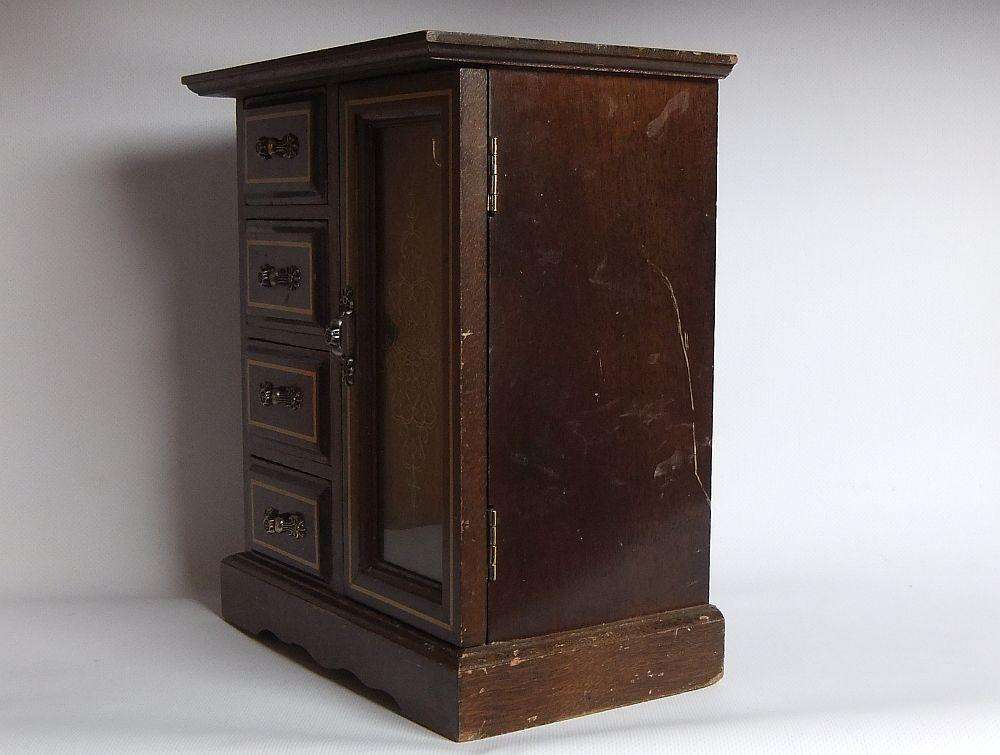 JEWELRY CUPBOARD !! A GREAT RESTORATION PROJECT FOR THE COLLECTOR OF ABSOLUTELY ADORABLE STUFF !!