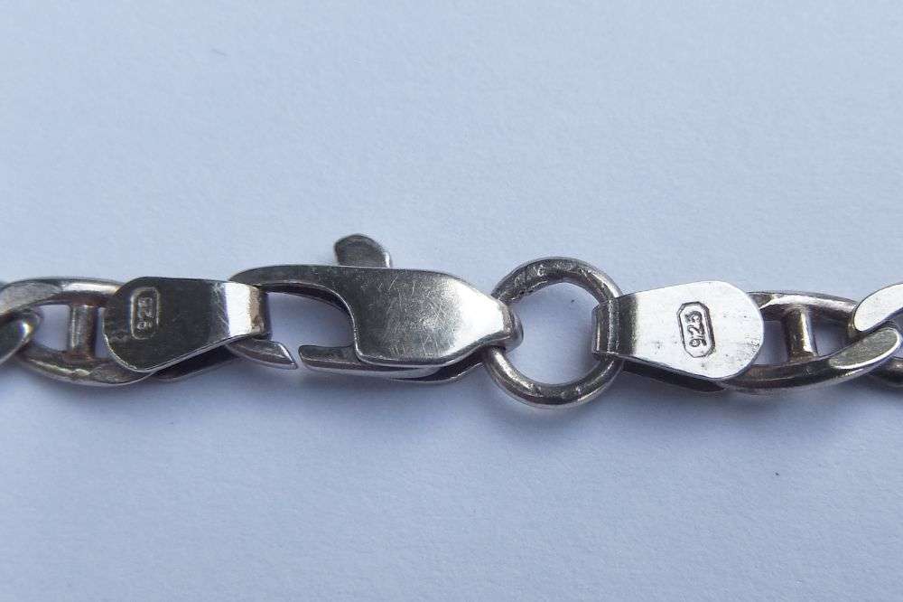 Sterling Silver Valentin Link Necklace - 71 cm