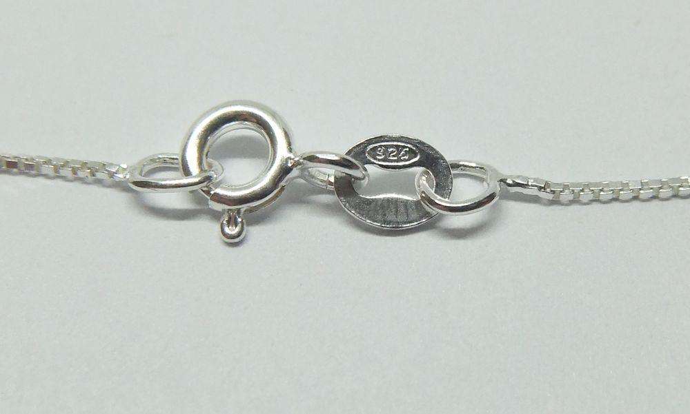 WOW !! A VINTAGE SOLID SILVER ST CHRISTOPHER PENDANT WITH A NEW STERLING SILVER NECKLACE !!