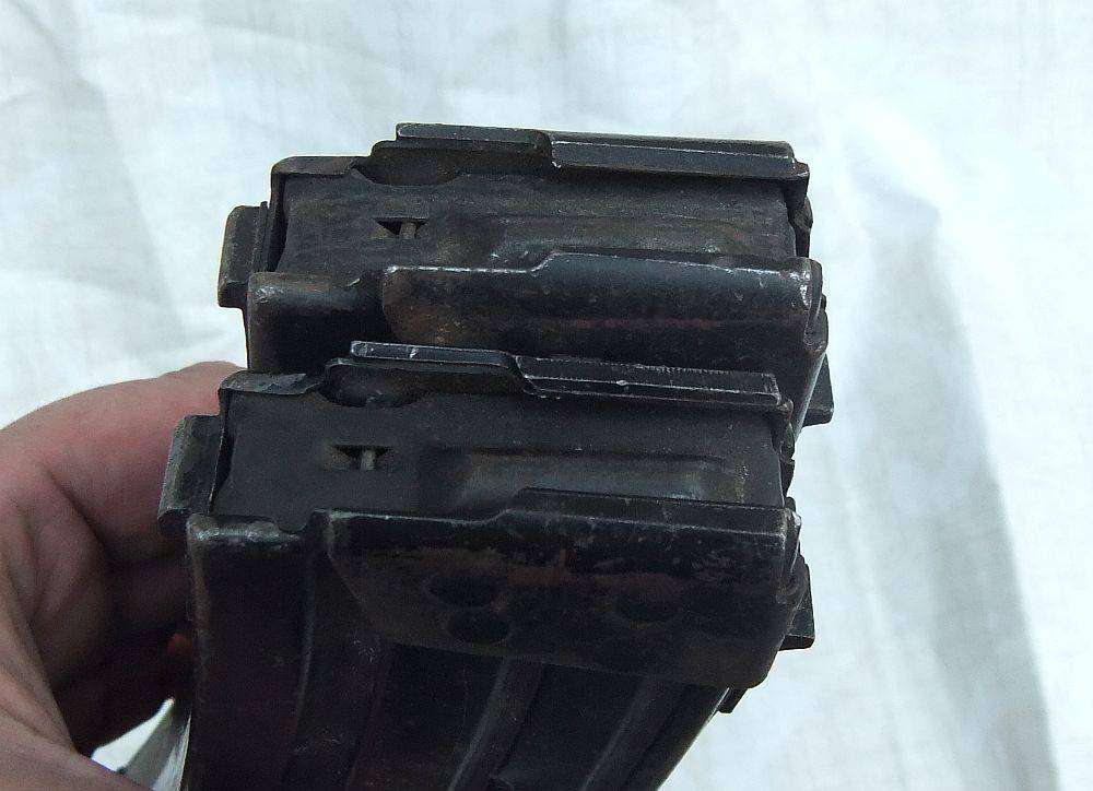 Two vintage Border War era R4 rifle magazines in good condition