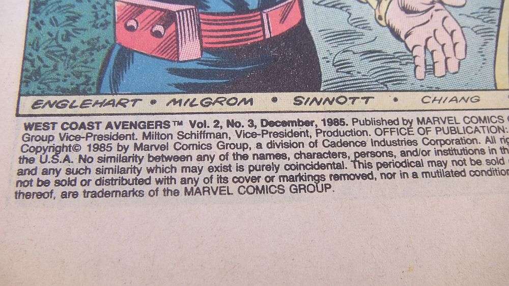 DECEMBER 1985 MARVEL COMICS - THE WEST COAT AVENGERS #3 - PRELOVED - FREE COMBINING