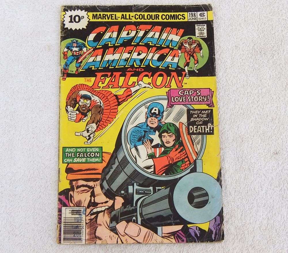 JUNE 1976 MARVEL ALL-COLOUR COMICS - CAPTAIN AMERICA VOLUME 1 #198 - PRELOVED - FREE COMBINING
