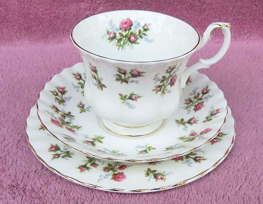 A VINTAGE ROYAL ALBERT TRIO - WINSOME PATTERN - MADE IN ENGLAND