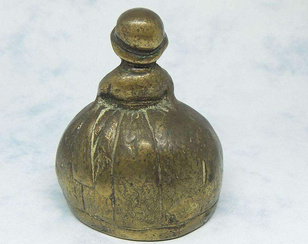 AG MOEDER MA !! A VERY CUTE SOLID BRONZE VICTORIAN CHILD FIGURE DINNER BELL IN GREAT CONDITION !!
