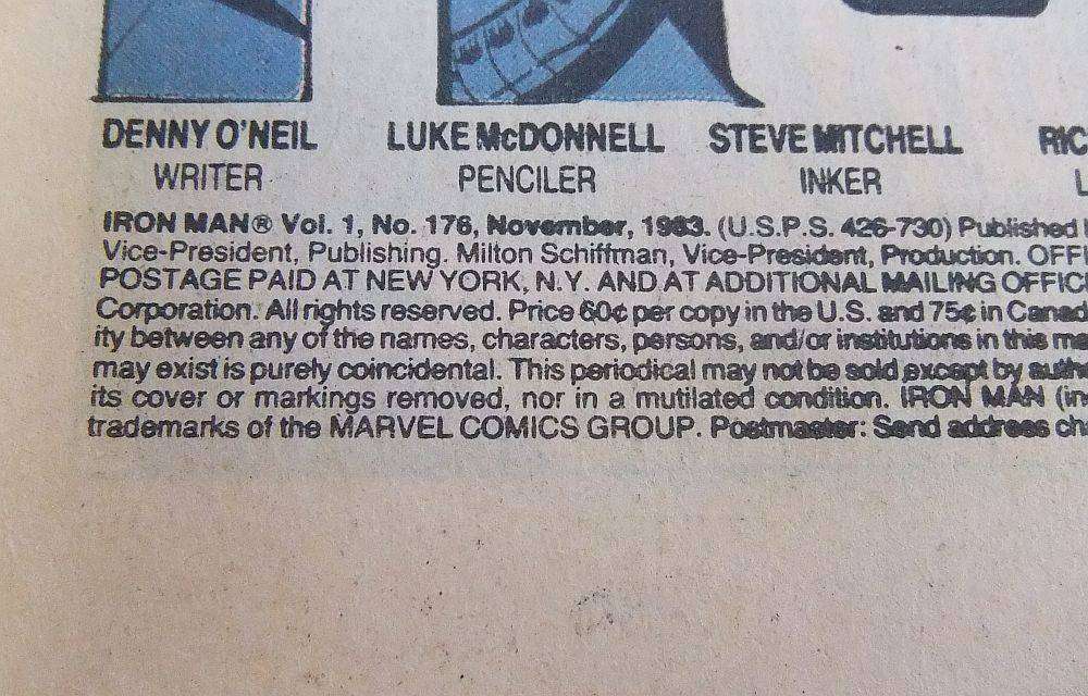 Comic - Marvel - 1983 Iron Man Volume 1 #176