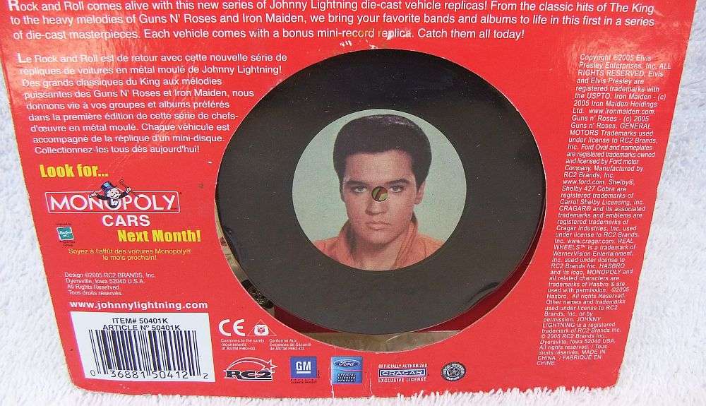 RARE IN SA !! A DIE CAST METAL MODEL OF THE SHELBY 427 COBRA COMMEMORATING ELVIS PRESLEY !! WOW !!