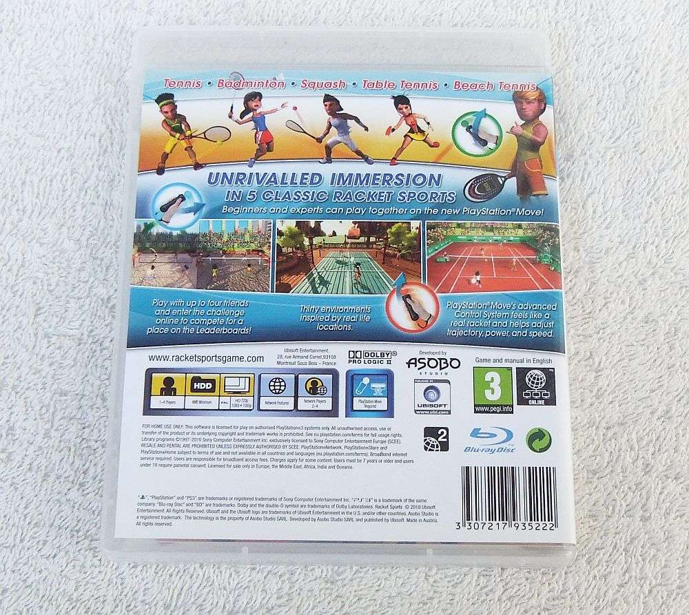 PLAYSTATION 3 GAME - RACKET SPORTS