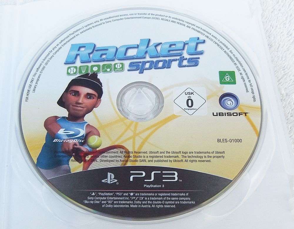 PLAYSTATION 3 GAME - RACKET SPORTS