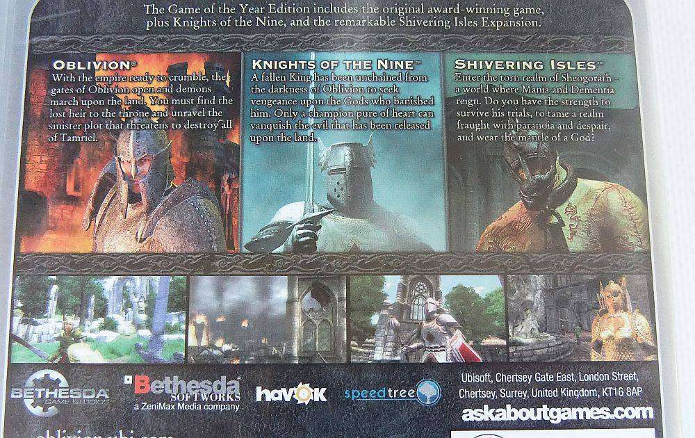 Playstation 3 Platinum - Oblivion - The Elder Scrolls IV in great condition