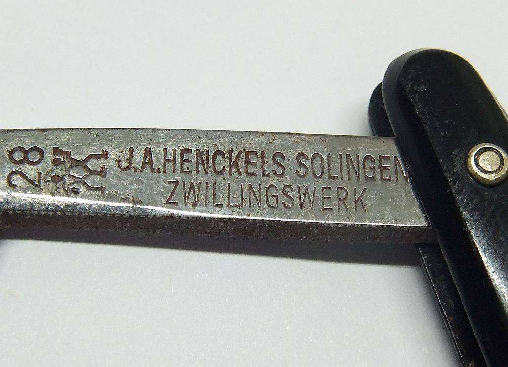 A very cool vintage German J.A Henckels Solingen cut throat razor