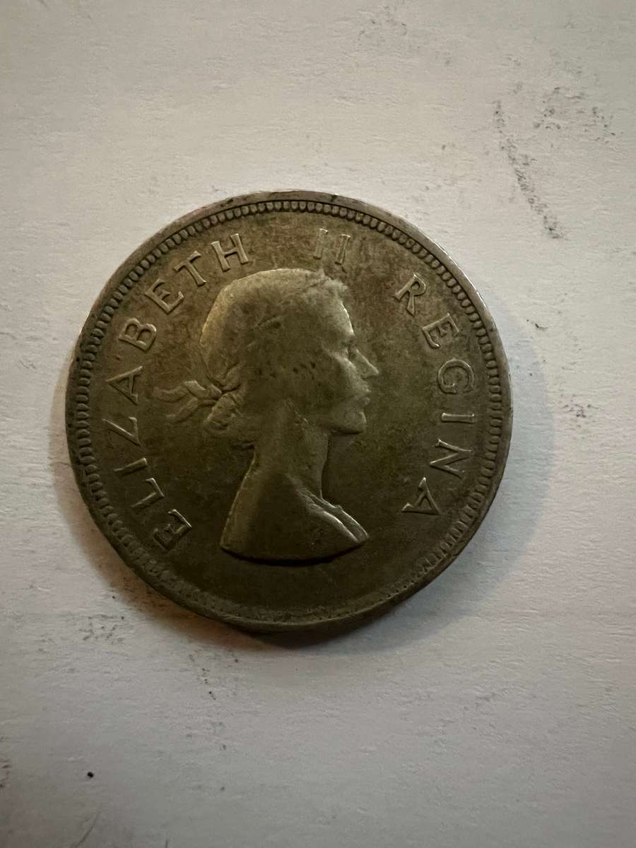 1956 2½ Shillings - Elizabeth II 1st portrait