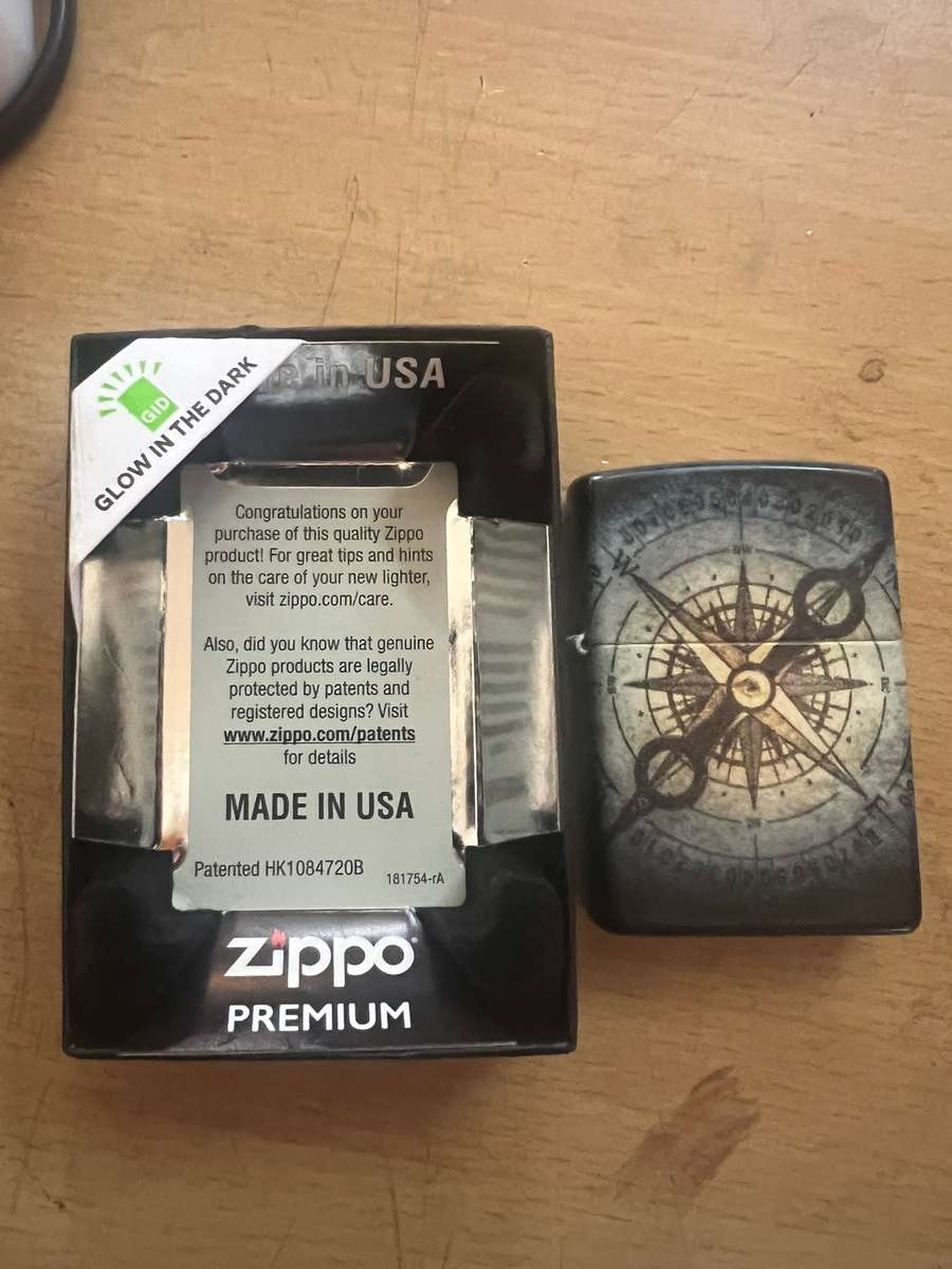 Zippo Compass Ghost Design- Glow in the Dark