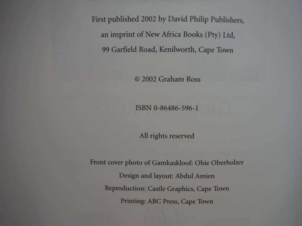 The Romance of Cape Mountain Passes - Hardcover - Graham Ross - 2002 First Edition