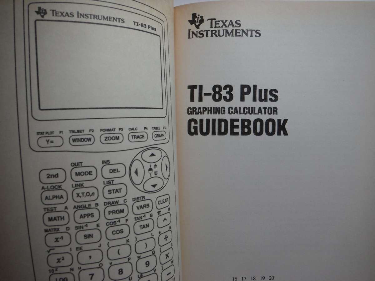 Texas Instruments : TI-83 Plus Graphing Calculator Guidebook - Paperback