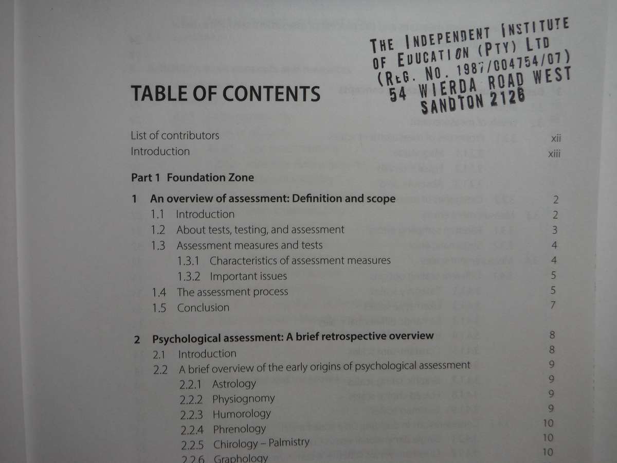 Introduction to Psychological Assessment in the South African Context - Fourth Edition