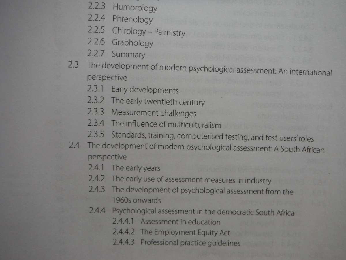 Introduction to Psychological Assessment in the South African Context - Fourth Edition