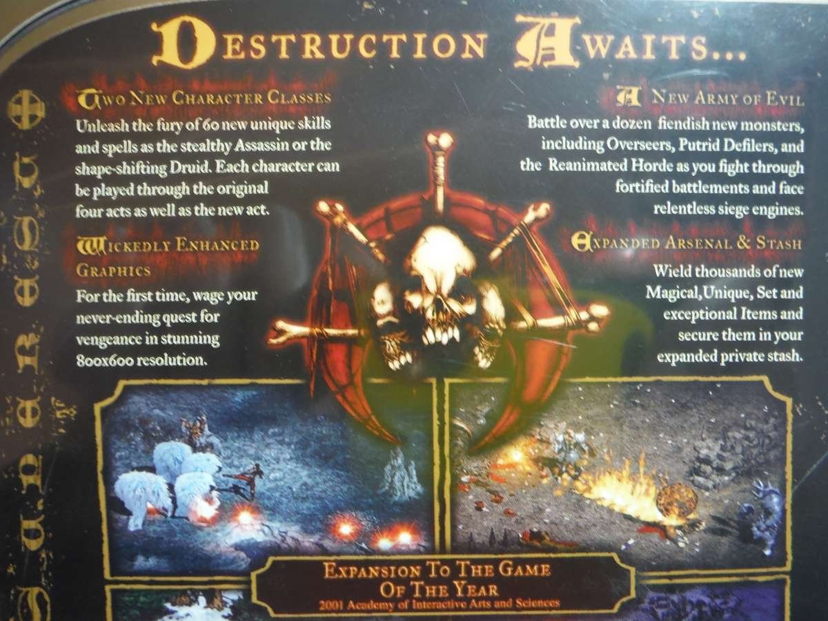 Diablo II and Diablo II Expansion Set : Lord of Destruction - PC CD-ROM