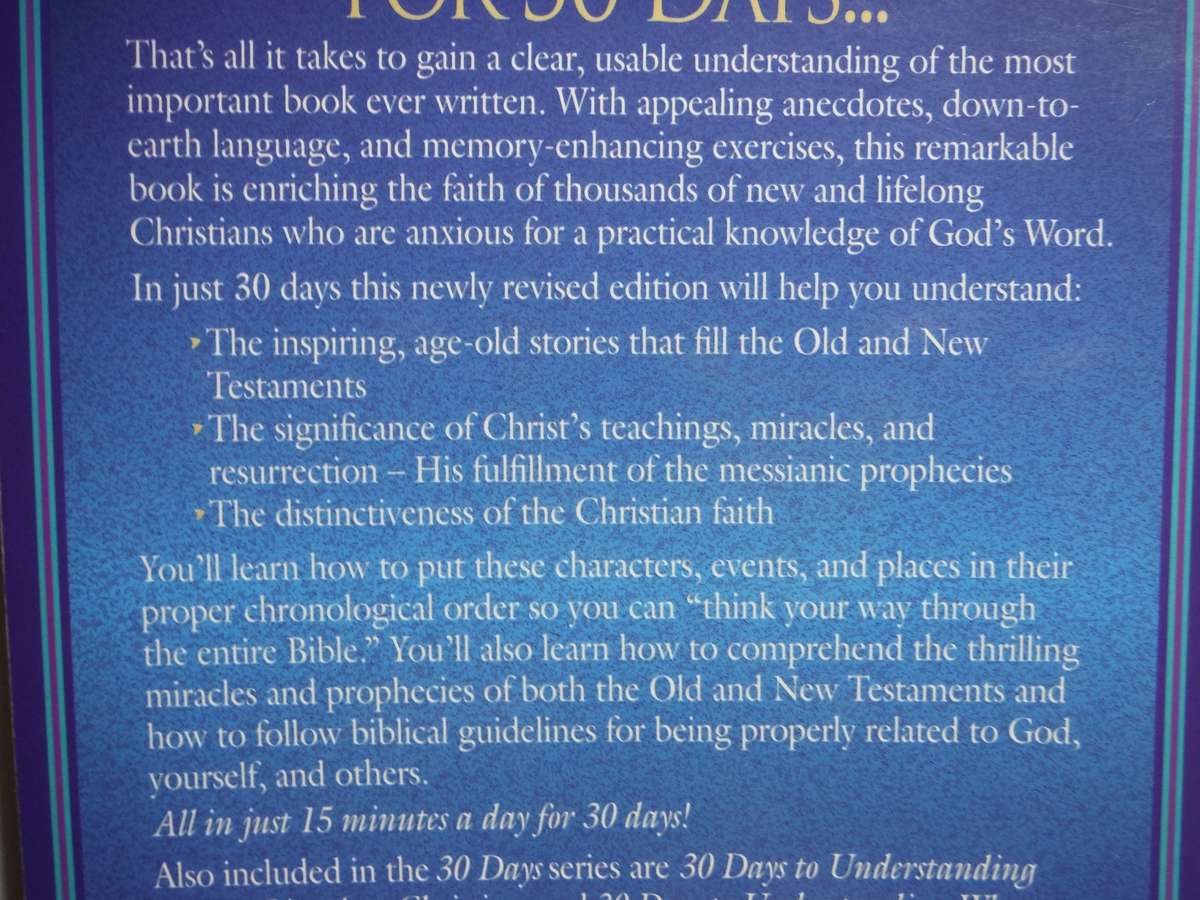 30 Days to Understanding The Bible - Paperback - Max Anders