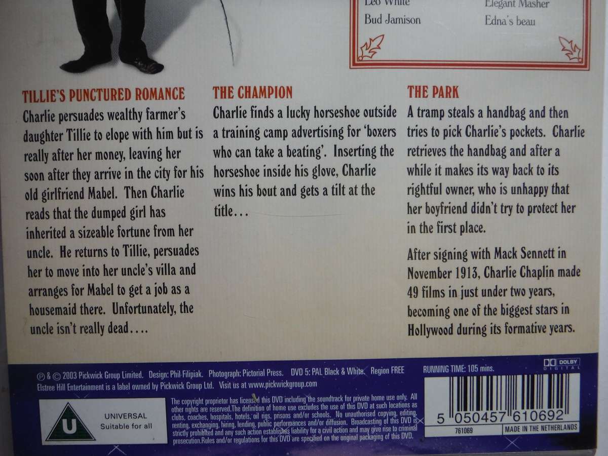 The Charlie Chaplin Collection : Volume 1 - DVD