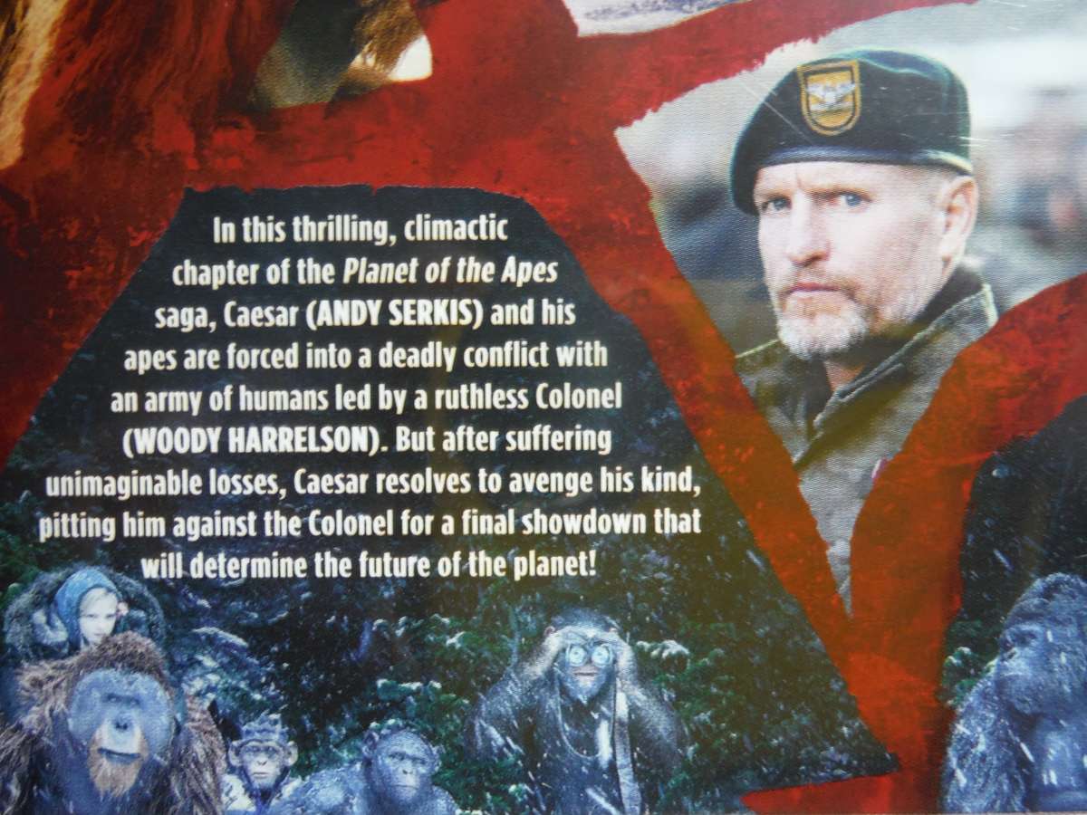 War for The Planet of the Apes - DVD