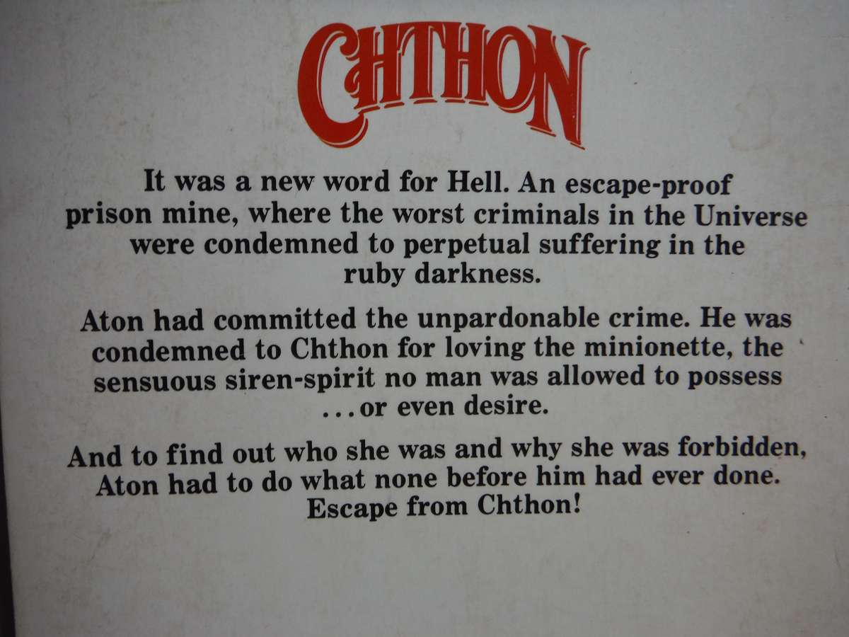 Chthon - Paperback - Piers Anthony - 1985