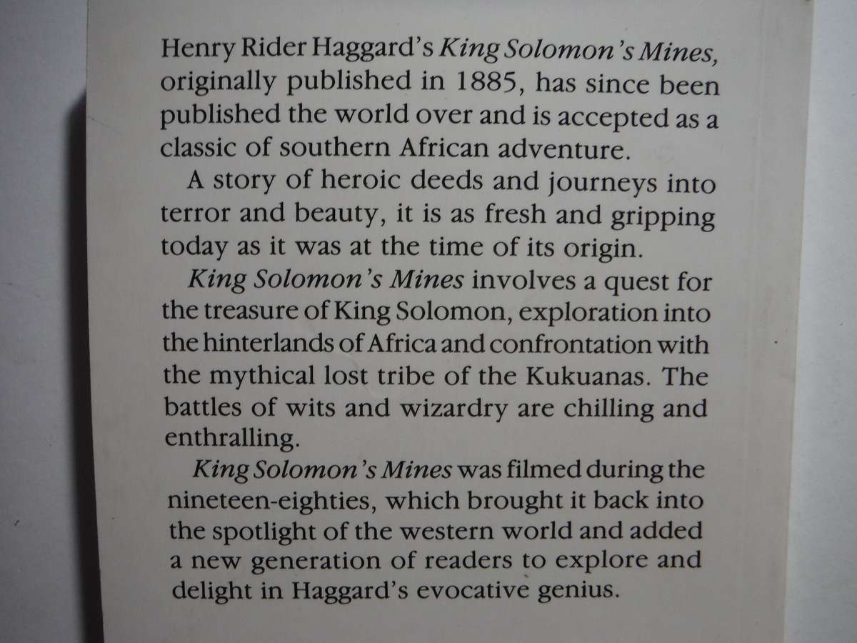 King Solomon's Mines - Paperback - H.Rider Haggard