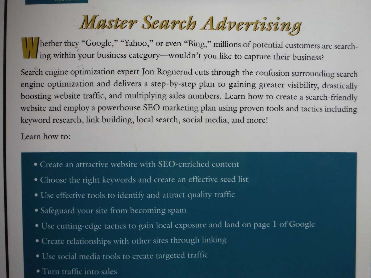 Ultimate Guide to Search Engine Optimization - Softcover - Jon Rognerud - 2011
