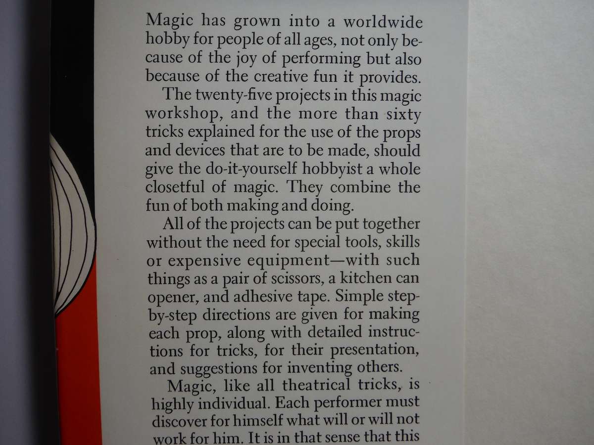 Bill Severn's Magic Workshop - Hardcover - 1976 Edition