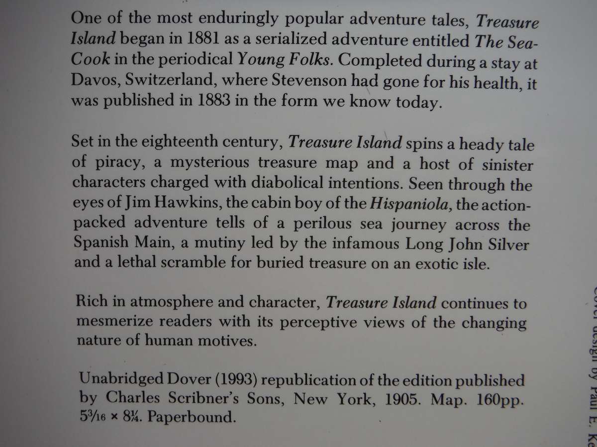 Treasure Island - Paperback - Robert Louis Stevenson - Dover Thrift Edition