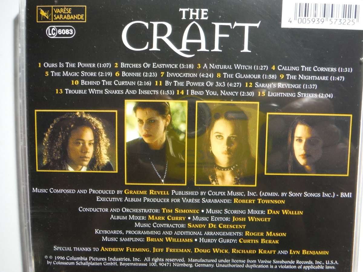 The Craft : Original Motion Picture Score - CD