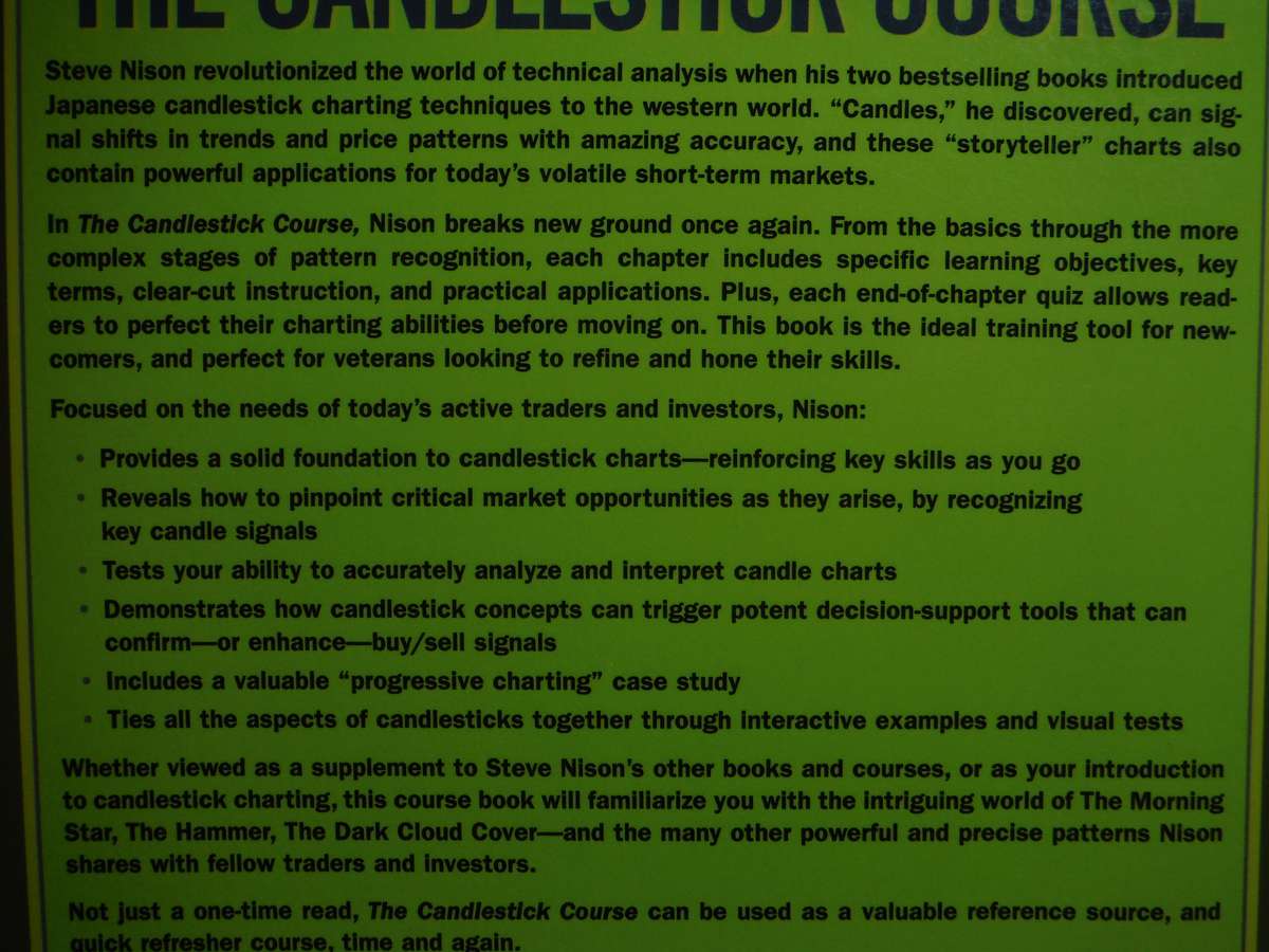 The Candlestick Course - Softcover - Steve Nison