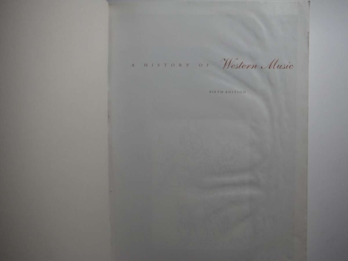 A History of Western Music - Softcover - Donald Jay Grout - Fifth Edition