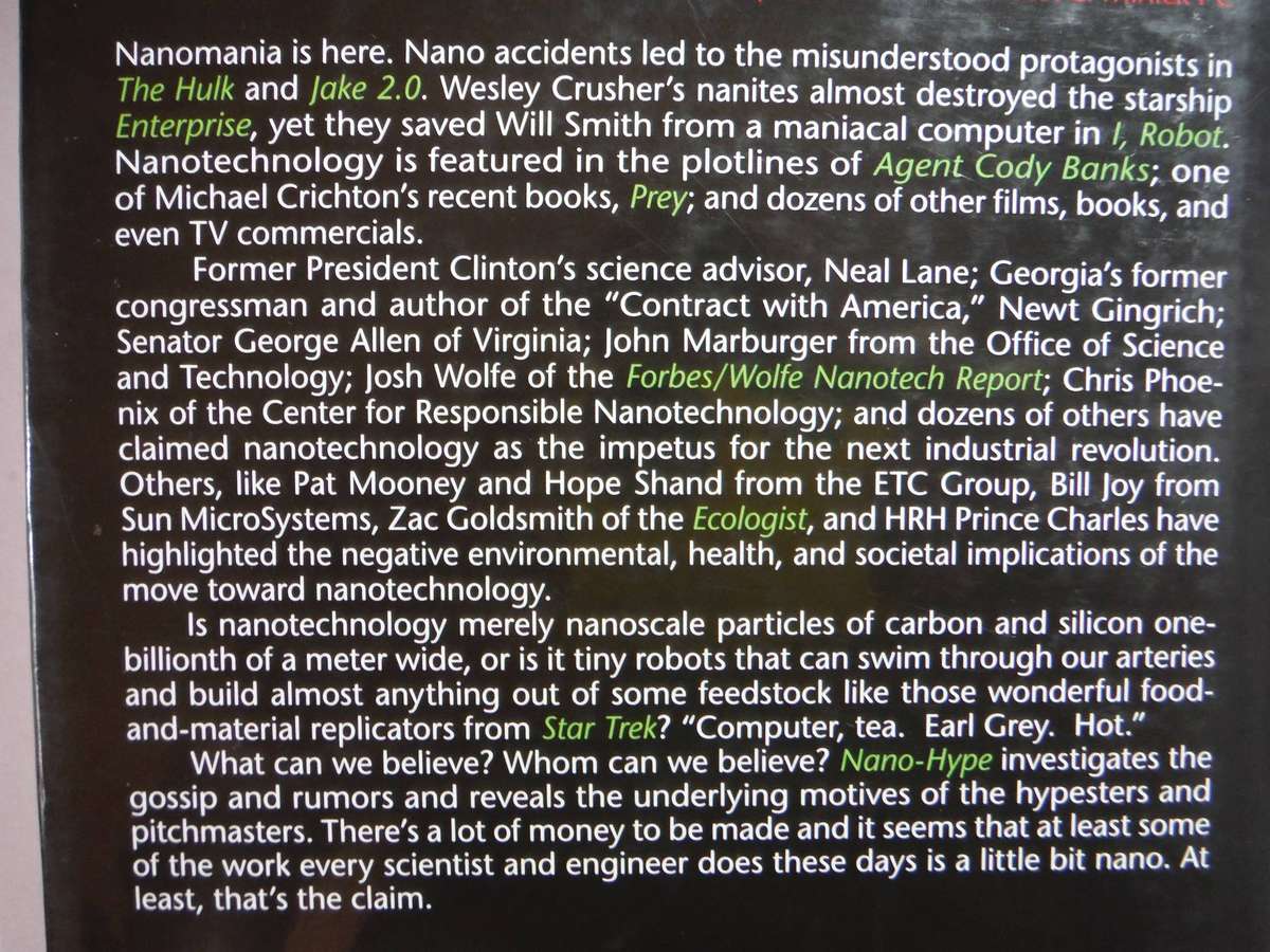 Nano-hype : The Truth Behind the Nanotechnology Buzz - Hardcover - David M. Berube