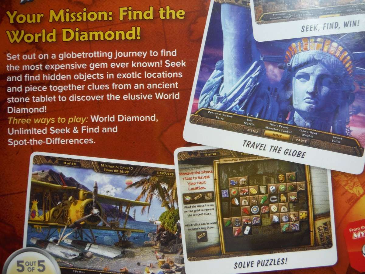 Amazing Adventures Around the World - PC CD-ROM - Hidden Object Adventure Game