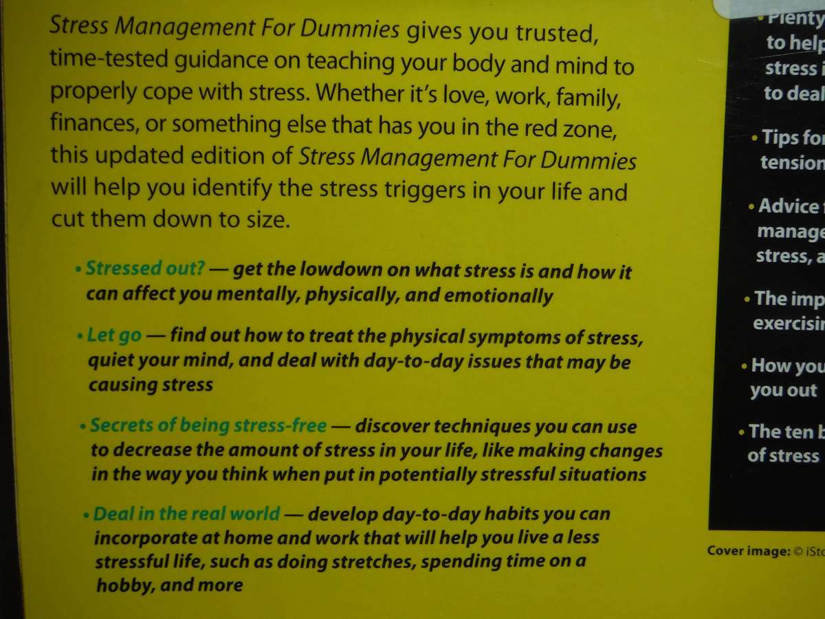 Stress Management for Dummies : 2nd Edition - Softcover - Allen Elkin, PhD
