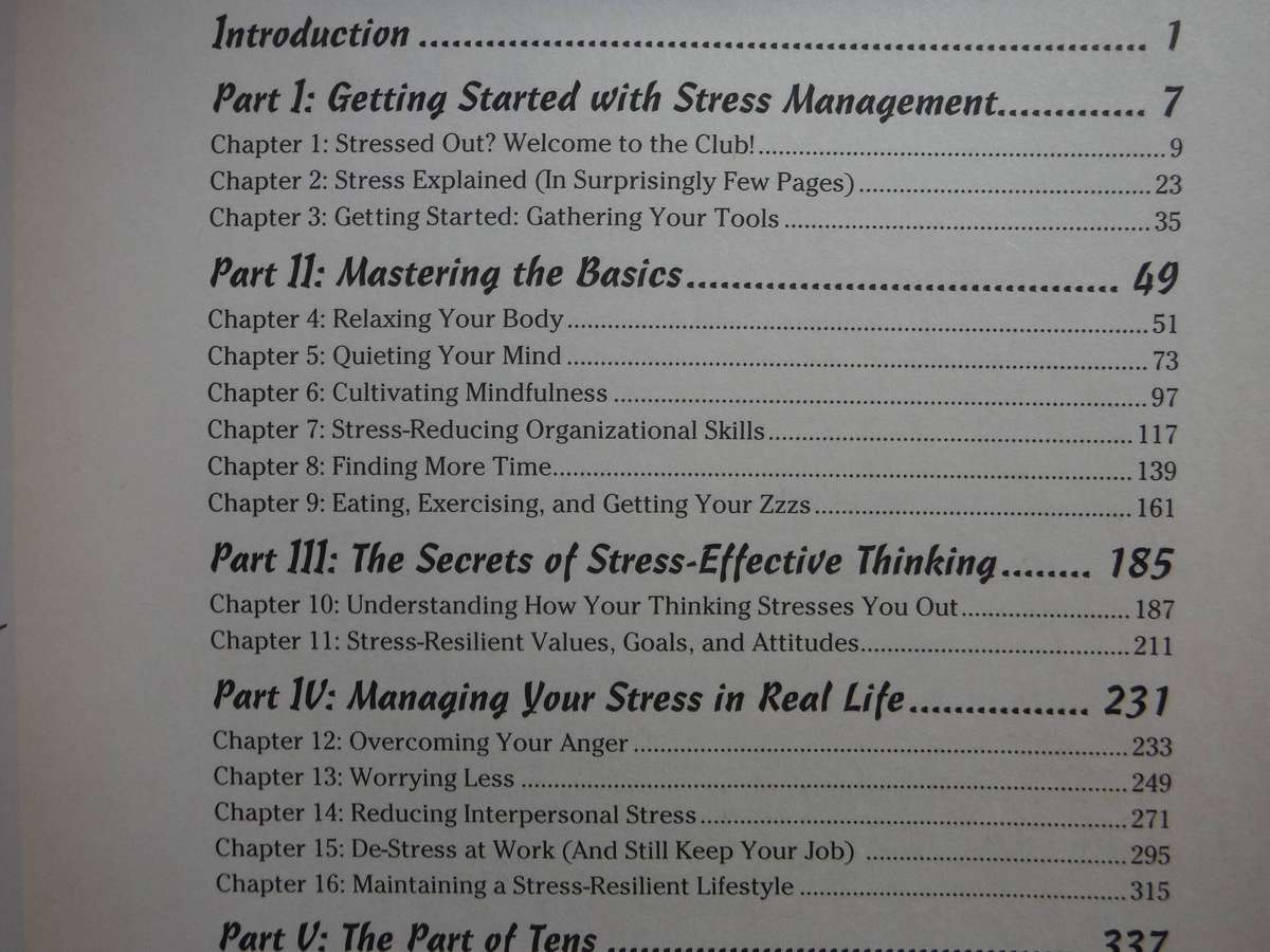Stress Management for Dummies : 2nd Edition - Softcover - Allen Elkin, PhD