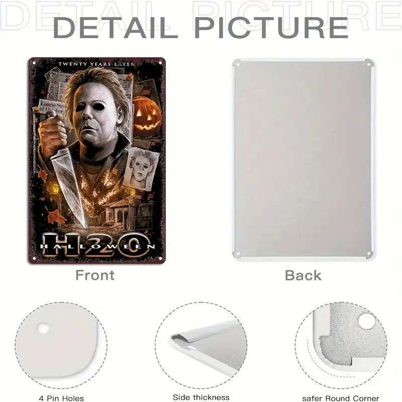 Horror Movie Tin Sign - Halloween H20 - 30cm x 20cm