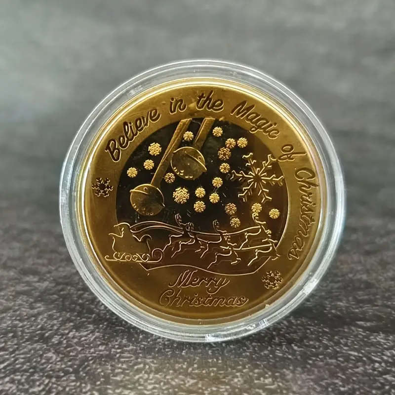 Santa Claus Wishing Coin with Coin Protector