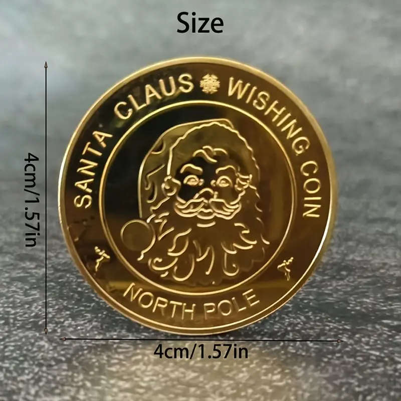 Santa Claus Wishing Coin with Coin Protector
