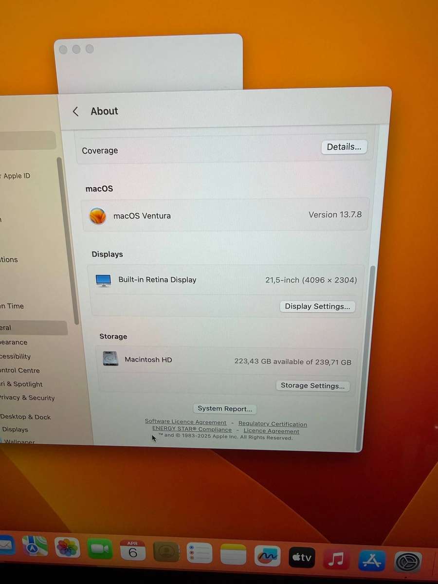 Apple iMac 21.5" Retina 4K 2017 - Intel Core i5 3.4 GHz - 256GB SSD - 8 GB RAM