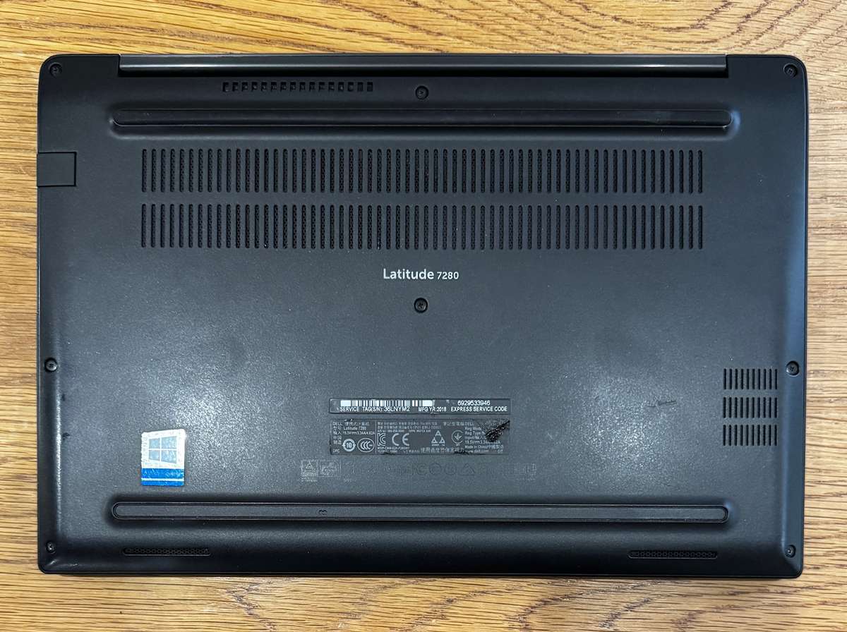 Dell Latitude 7280 12.5" Laptop, Intel Core i5-6300U 2.4GHz, 16GB RAM, 250GB SSD