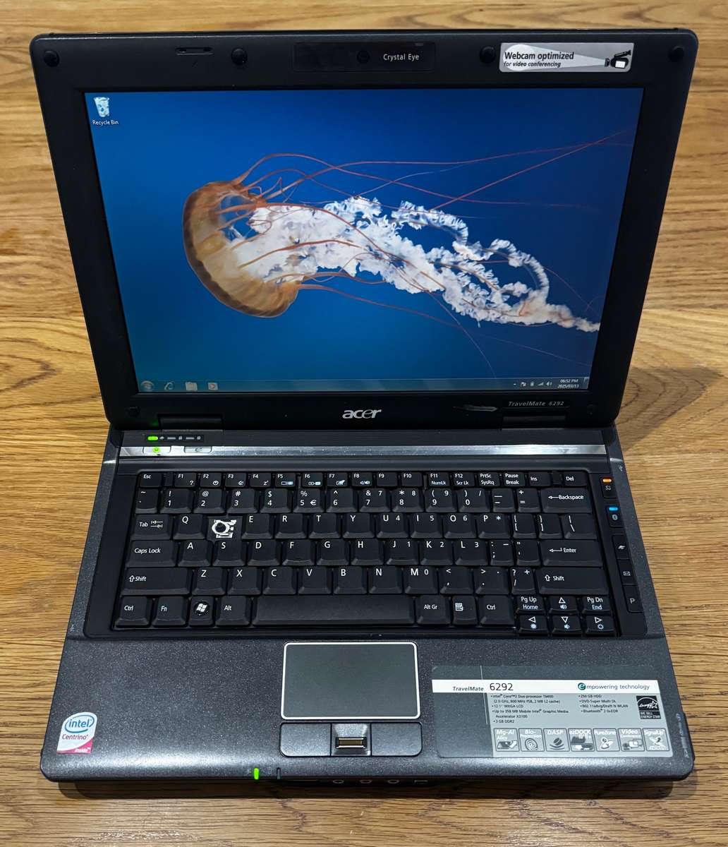 Acer TravelMate 6292 12.1", Intel Core 2 Duo T6400 2.00GHz, 3GB RAM, 250GB HDD