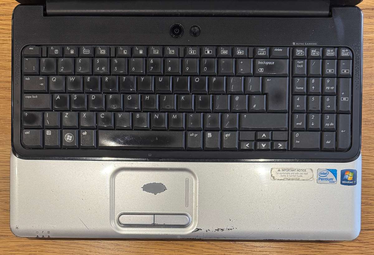 HP Pavilion G61 15.6" Laptop, Intel Pentium Dual-Core T4300 2.10GHz, 4GB RAM, 500GB HDD